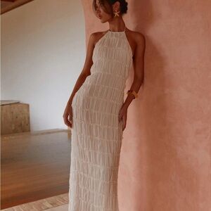 Peppermayo Aullie Maxi Dress - Ivory
